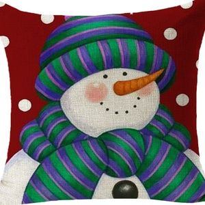 Pillow Cover- NEW- Christmas Snowman